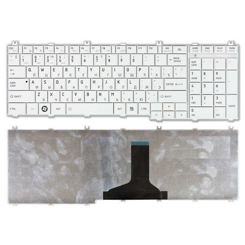 Клавиатура keyboard NSK-TN00R для ноутбука Toshiba Satellite C650 C655 C660 C665 C670 C675 L650 L655 L670 L775 L775D Series белая 828₽