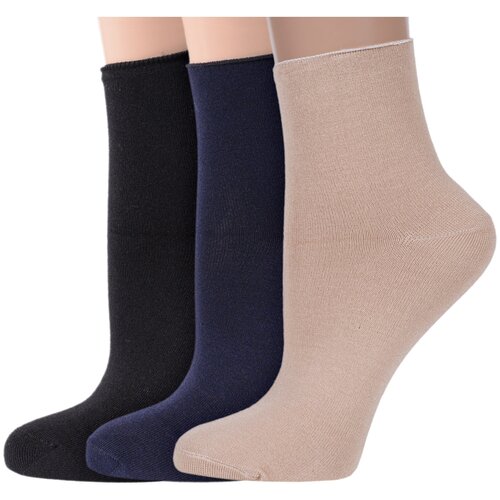 фото Носки хох, 3 пары, размер 23, мультиколор