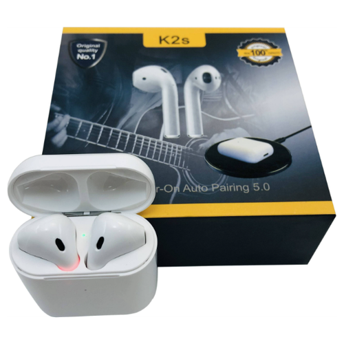 Наушники беспроводные блютуз вкладыши TWS K2s с микрофоном без проводов для Iphone Android 59000₽