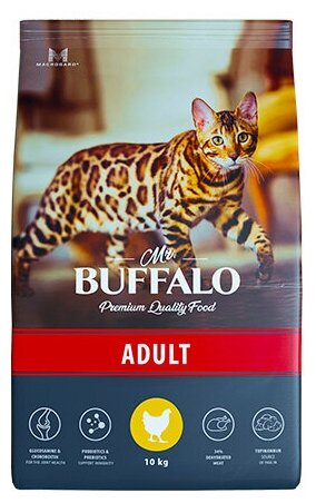 Mr. Buffalo ADULT сухой корм с курицей 10кг для кошек - фотография № 18