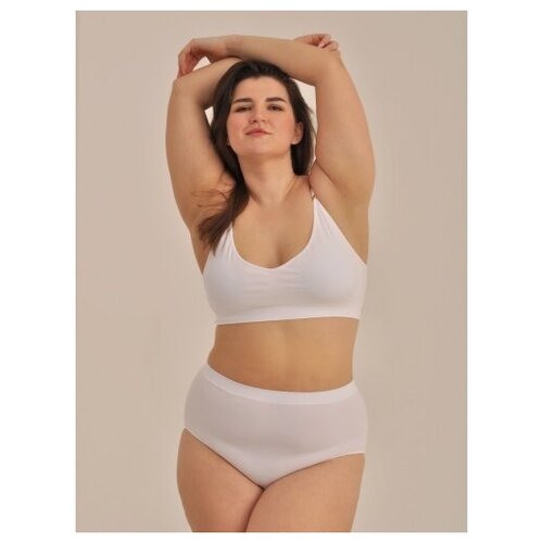 фото Трусы my, размер 54/56/3xl, белый