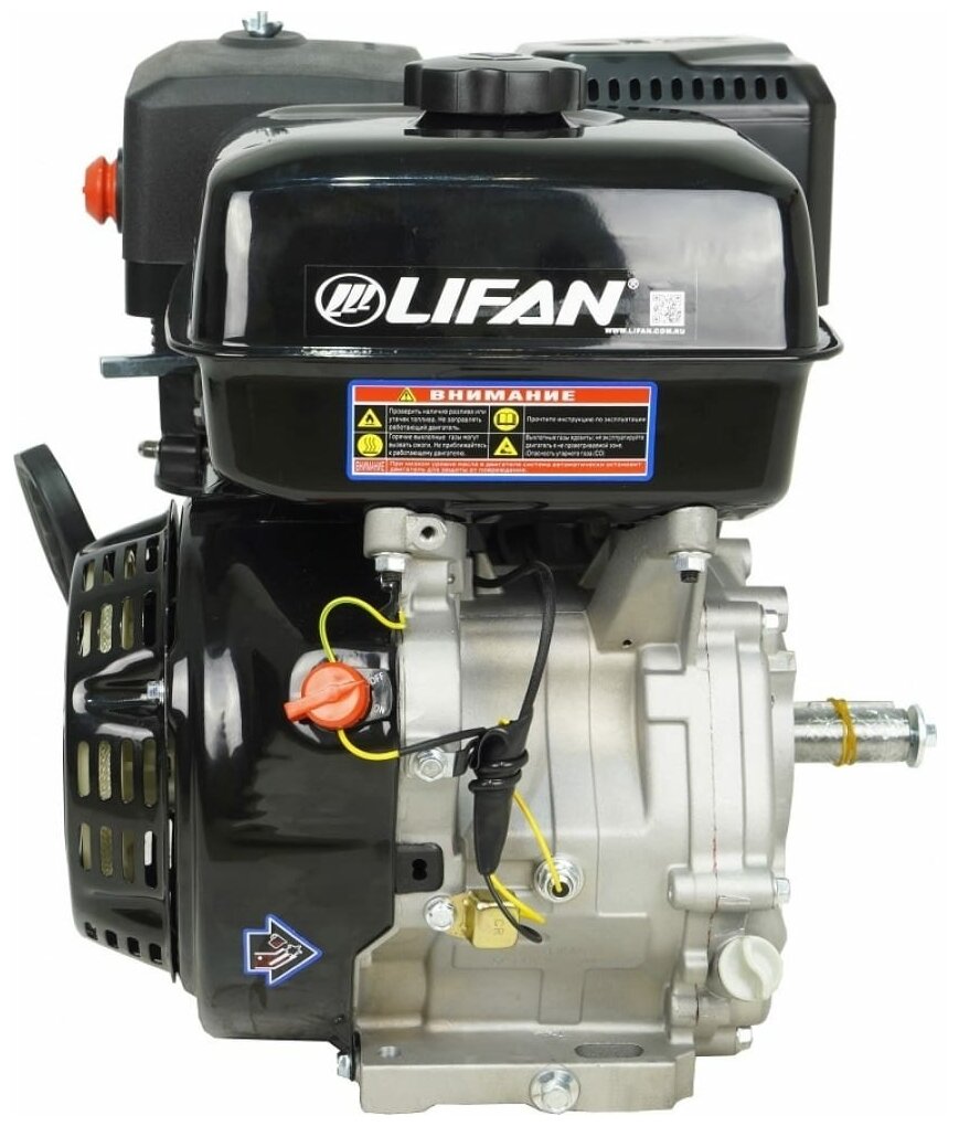 Двигатель бензиновый Lifan NP445 D25 11A (17л.с., 445куб. см, вал 25мм, ручной старт, катушка 11А) - фотография № 2