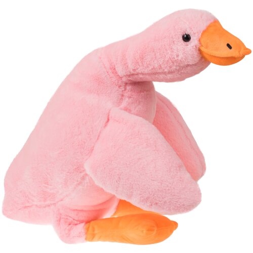 фото Мягкая игрушка croco gifts гусь плюшевый, розовый, 70 см