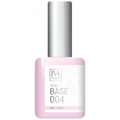 iva nails базовое покрытие rubber base camouflage 4 8 мл IVA Nails Базовое покрытие the Base Camouflage, 04 milky pink, 15 мл