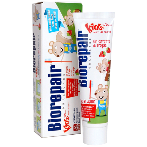 Biorepair Kids Зубная паста детская с экстрактом земляники, 50 мл