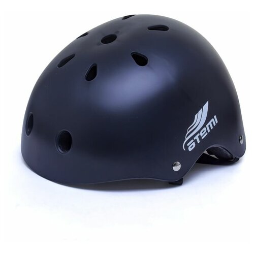 фото Шлем защитный подростковый atemi, цвет черный, размер окруж (52-56 см), м (8-15 лет), ah07bm