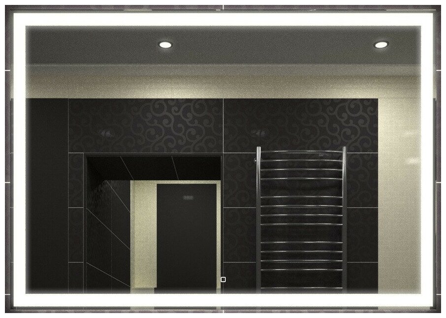 Зеркало с подсветкой и сенсором для ванной комнаты Continent "Mercury LED" 800х600 - фотография № 8