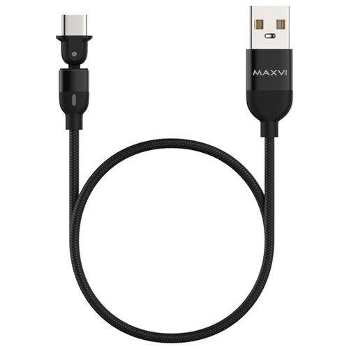 MAXVI USB - USB Type-C (MC-19T), 1.5 м, 1 шт., черный