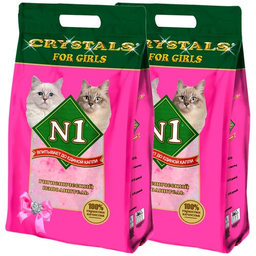 1 crystals for kittens – наполнитель силикагелевый для туалета котят 5 5 л № 1 CRYSTALS FOR GIRLS наполнитель силикагелевый для туалета кошечек (12,5 + 12,5 л)