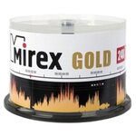 Mirex Диск CD-R 700 Mb, 24х, Gold, Cake Box (50), (50/300) - изображение