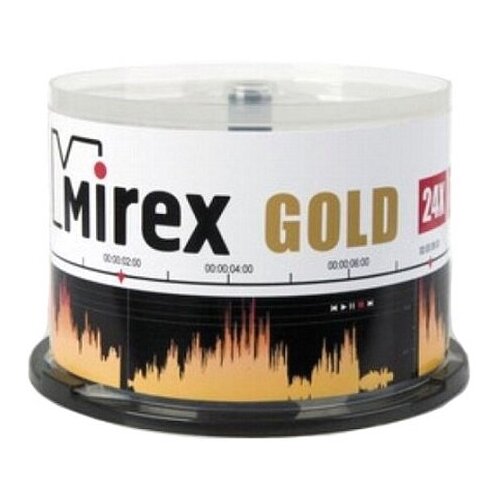 Mirex Диск CD-R 700 Mb, 24х, Gold, Cake Box (50), (50/300) диск cd r mirex 700 mb 52х maximum cake box 50 50 300