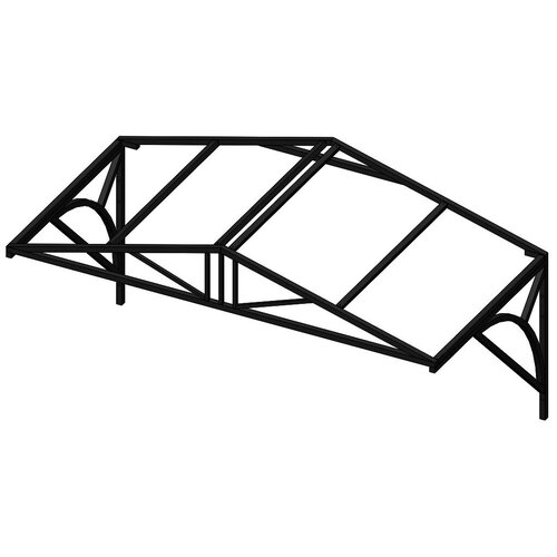Козырек над крыльцом Домиком 2 метра. Классик G-4 Усиленный
