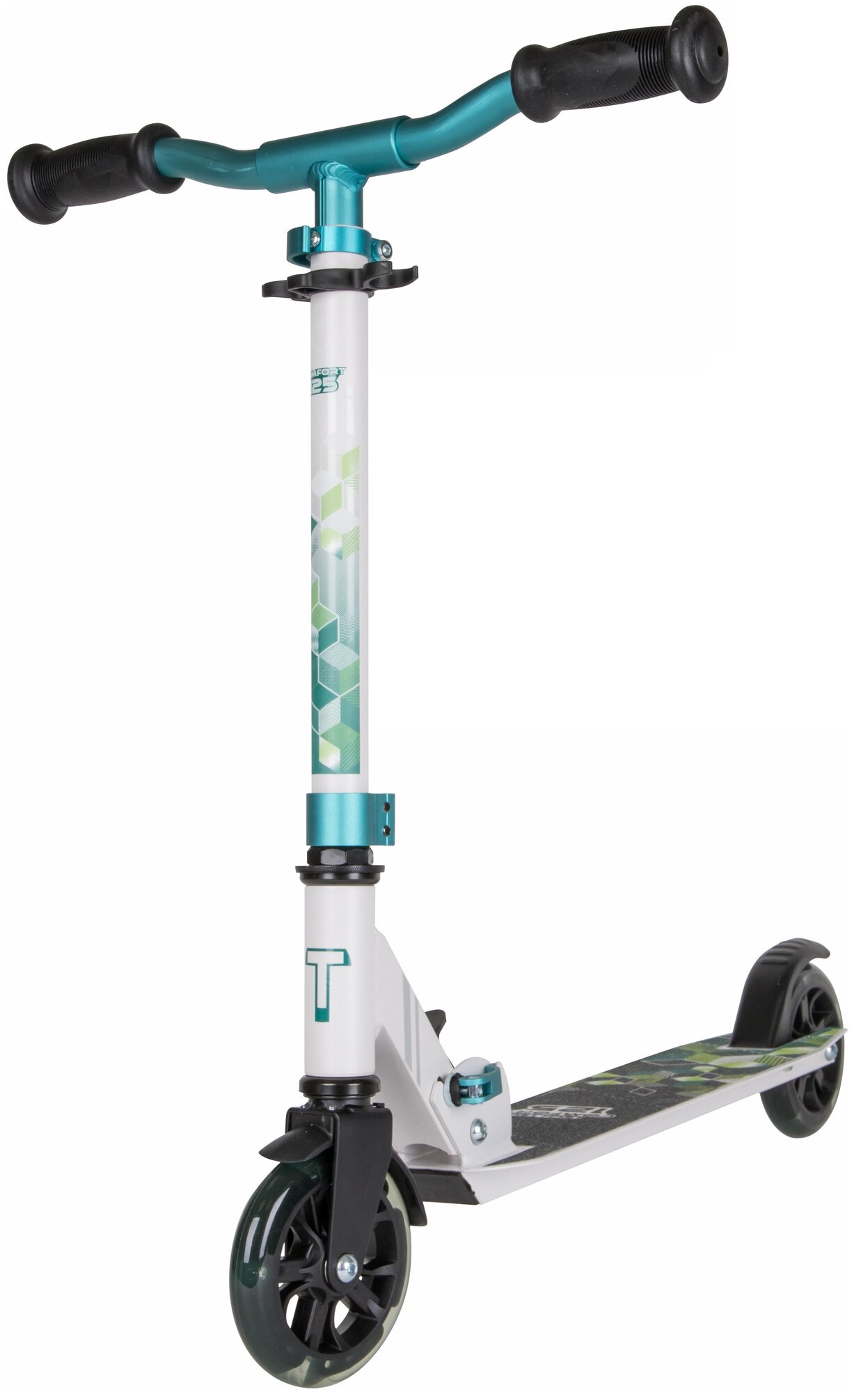 Детский самокат Tech Team Comfort 125R - 2022 White/Celadon