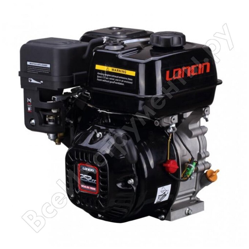 Двигатель бензиновый Loncin LC175F-2 (B12 type) D25 5А (8.5л. с 252куб. см вал 25мм ручной старт)