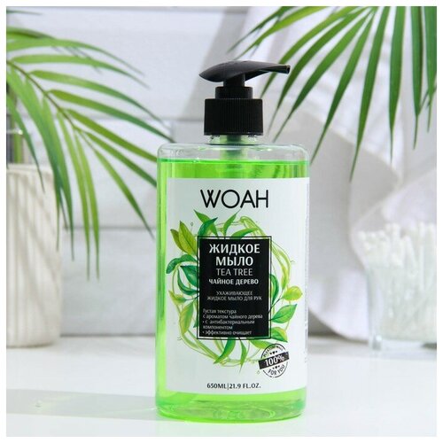 Жидкое мыло для рук WOAH с антибактериальными компонентами, 650 мл./В упаковке шт: 1