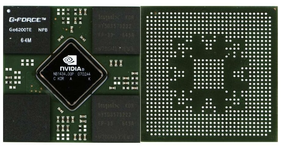 Чип nVidia Go6200TE