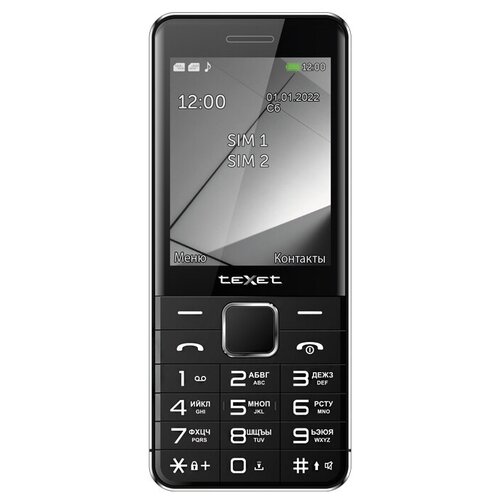 Телефон teXet TM-425, 2 SIM, черный