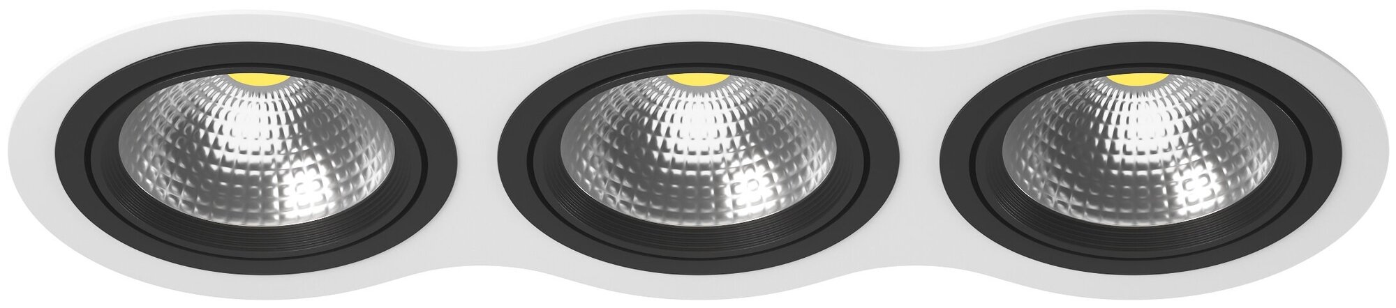 Точечный светильник встроенный черно-белый Lightstar Intero 111 i936070707