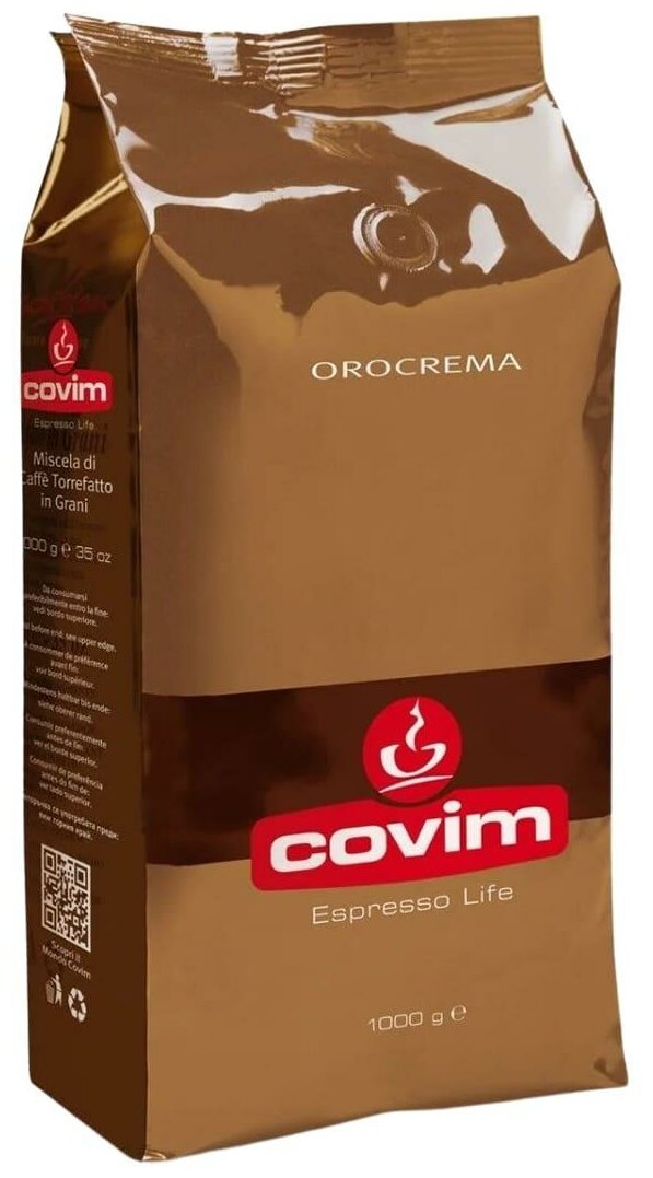 Кофе в зернах Covim Oro Crema (Оро Крема), 1кг - фотография № 1