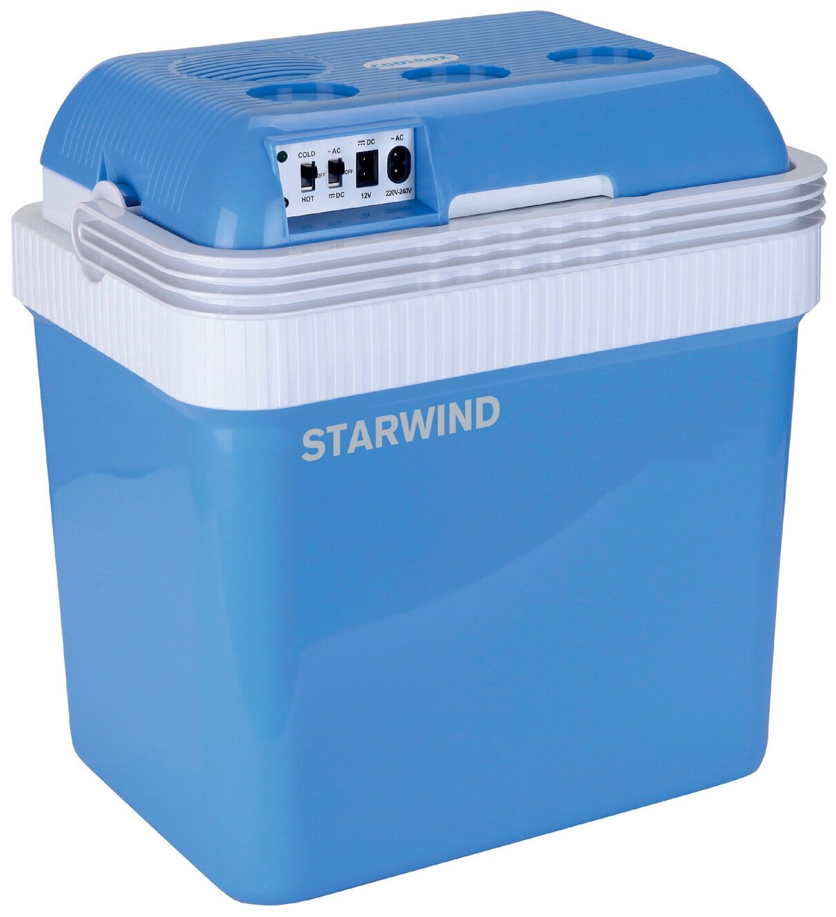 Автохолодильник STARWIND CB-112 24л 48Вт голубой/белый