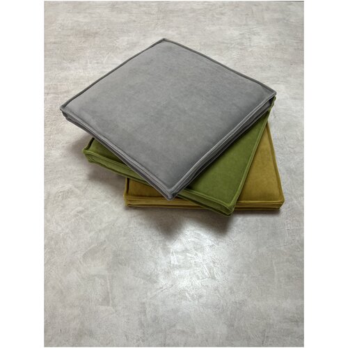 Подушка для сидения квадратная зеленая CANAPE 40*40*5 см