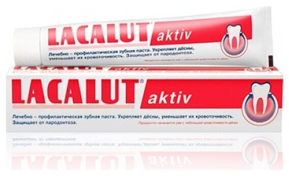 Зубная паста Lacalut Aktiv,75 мл