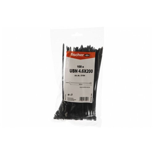 Fischer UBN 4.6x200 стяжка КАБ. устойчивая К УФ 100 шт. 87494