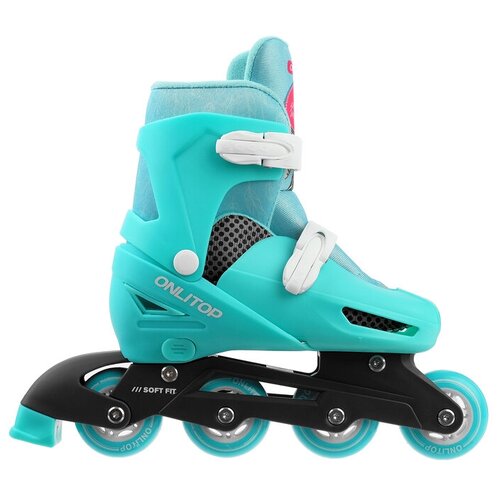 фото Роликовые коньки раздвижные, размер 30-33, колеса pvc 64 мм, пластиковая рама нет бренда