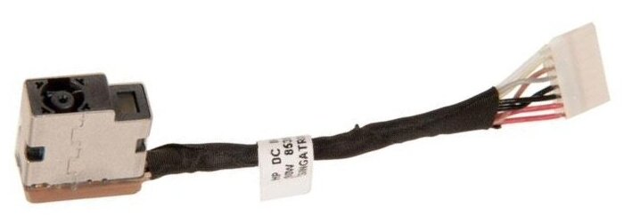 Power connector / Разъем питания для ноутбука HP 15-Ac010nr, 15-Ac000, 799736-F57 с кабелем, длина 5 см