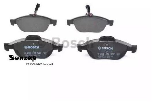 BOSCH 0986424507 Колодки торм. пер.