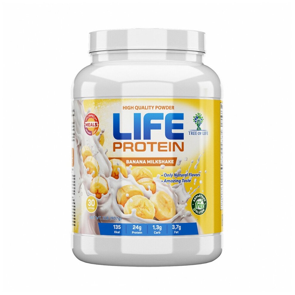 Tree of Life LIFE Protein 908 г Banana Milkshake