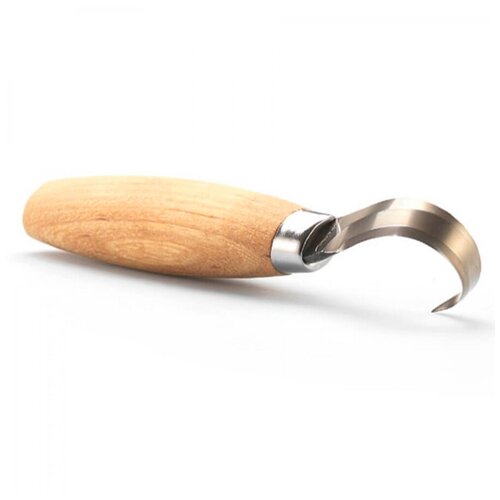 Нож Morakniv / Mora (Мора) Hook Knife 163 Double Edge ложкорез, нержавеющая сталь, рукоять из березы 6 палочек из искусственного красного дерева нож для резьбы ручной работы нож для резки дерева ластик инструмент для резьбы по дереву