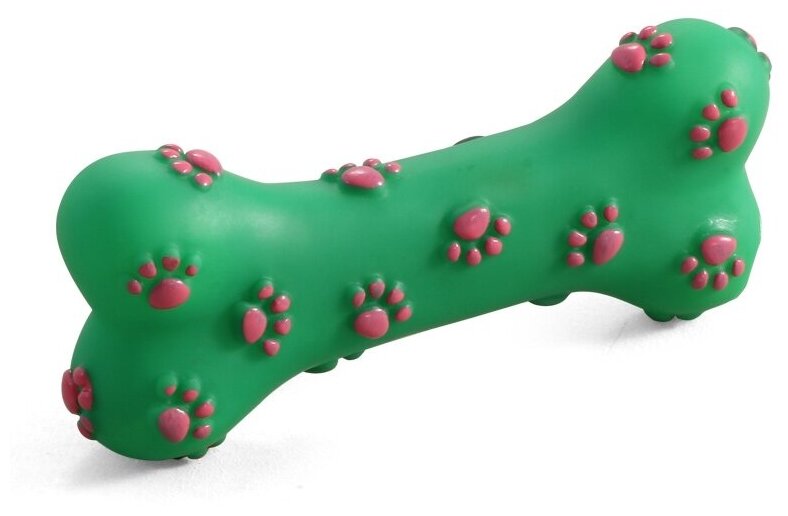 Triol игрушка для собак из винила "Кость с лапками", 150 мм