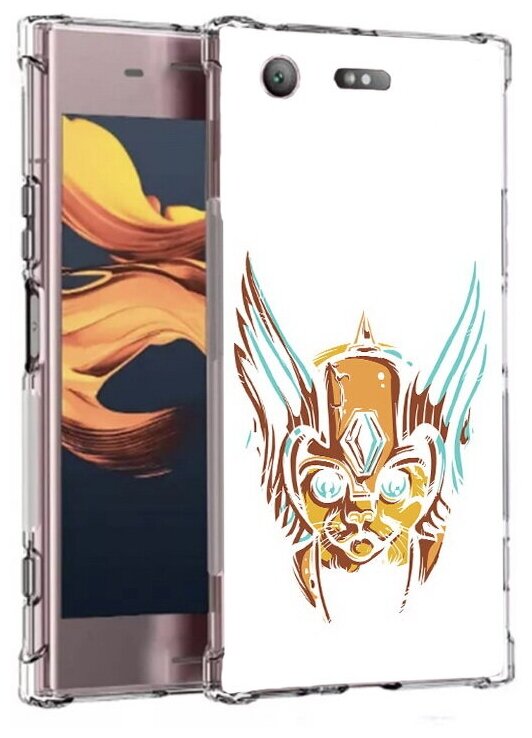 Чехол задняя-панель-накладка-бампер MyPads тор абстракция для Sony Xperia XZ1 Compact G8441 противоударный