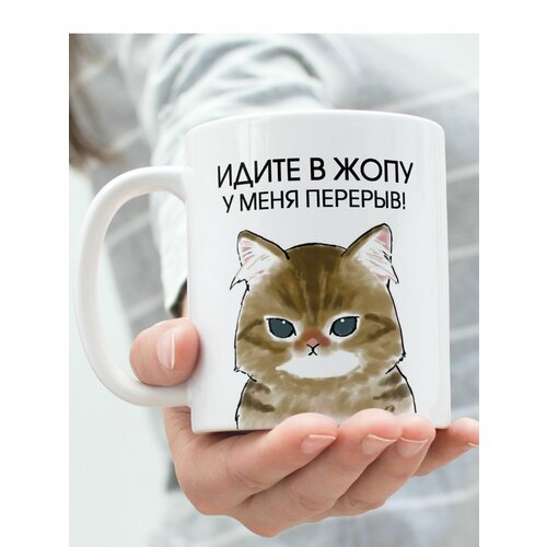 Кружка Котик перерыв 490₽
