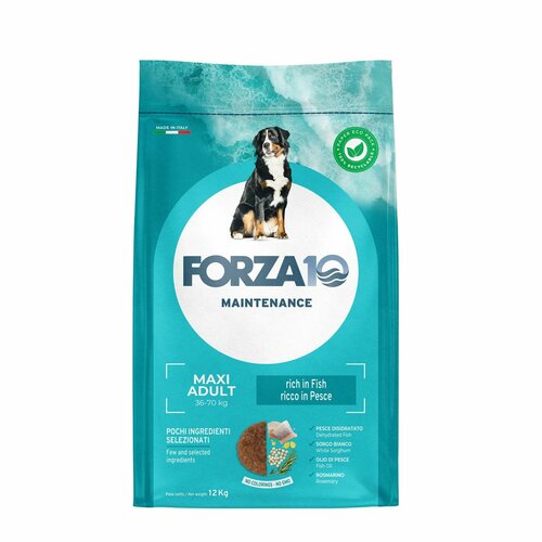Сухой корм FORZA10 Maxi Adult Maintenance для взрослых собак крупных пород, рыба 12кг