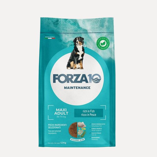 Изображение товара Корм сухой Forza10 "Maintenance", для взрослых собак крупных пород, с треской, голубым тунцом и лососем, 12 кг