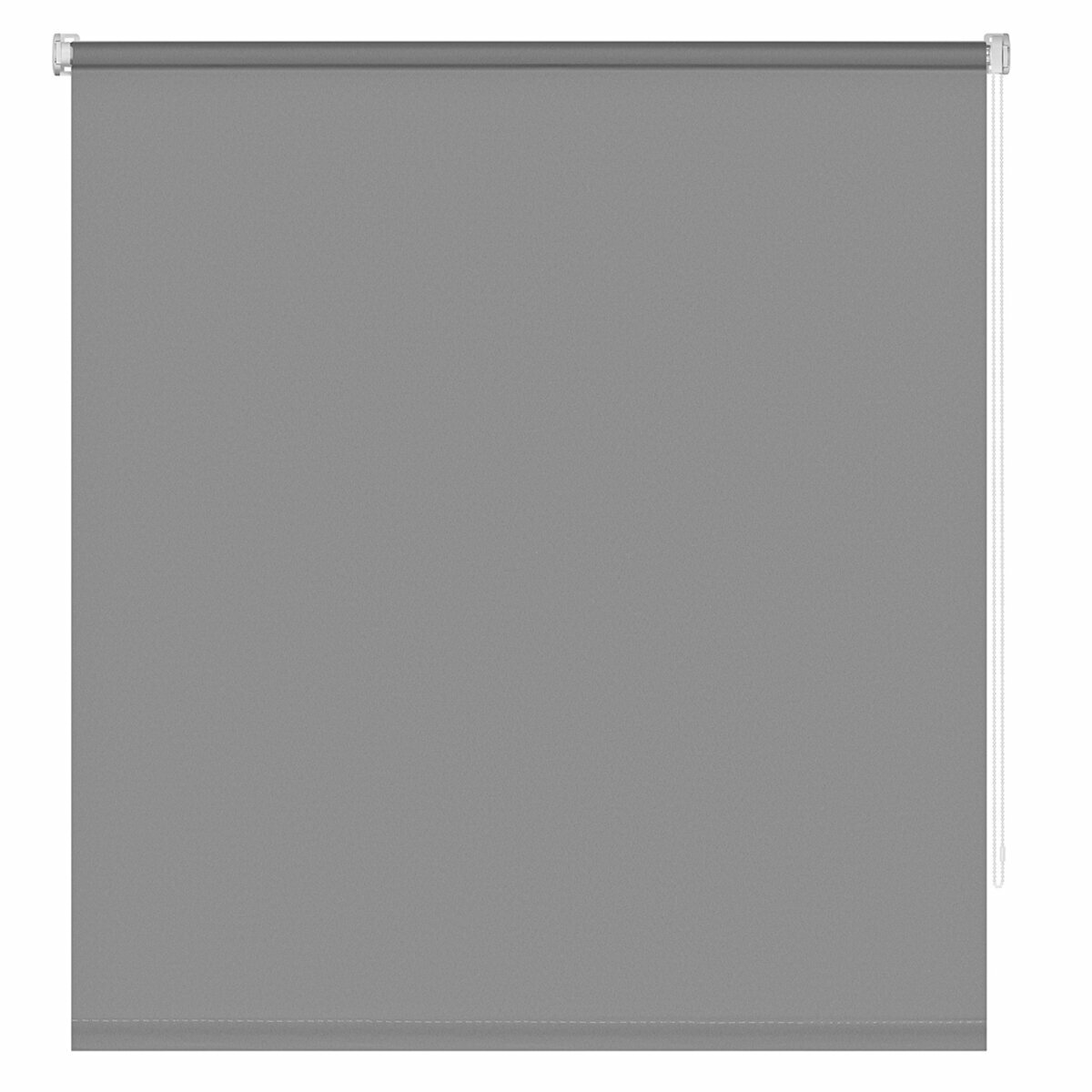 Рулонная штора Decofest Плайн 140 x 175 см серая без рисунка без рисунка