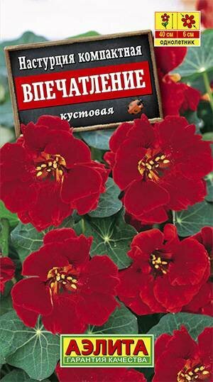 Семена Настурция Впечатление 1г Одн 40см (Аэлита)