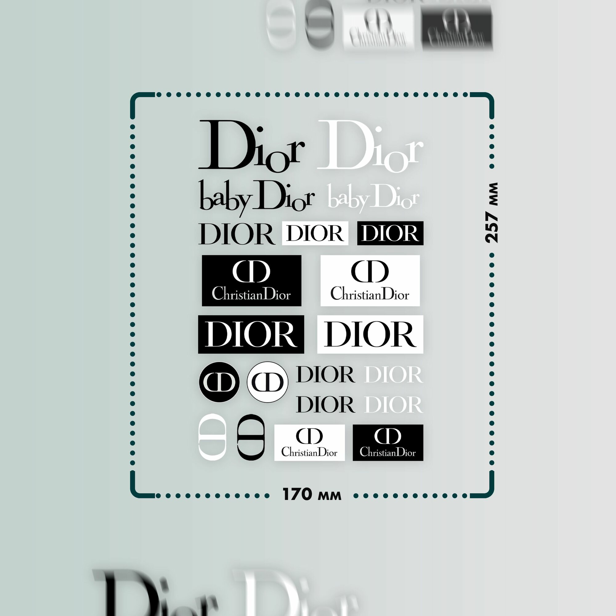 Термонаклейки на одежду Dior — фото 1