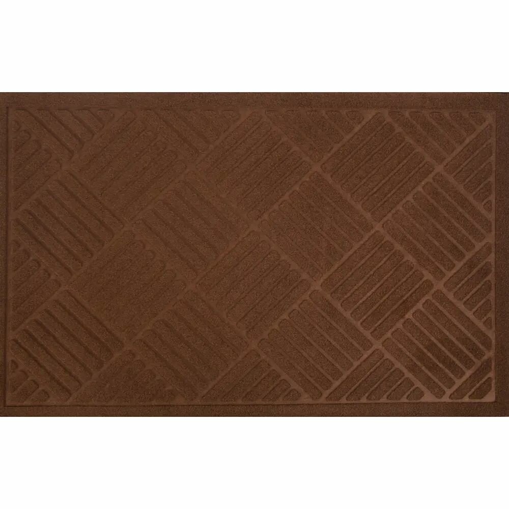 Коврик Lenzo 50x80 см полиэфир/резина цвет коричневый