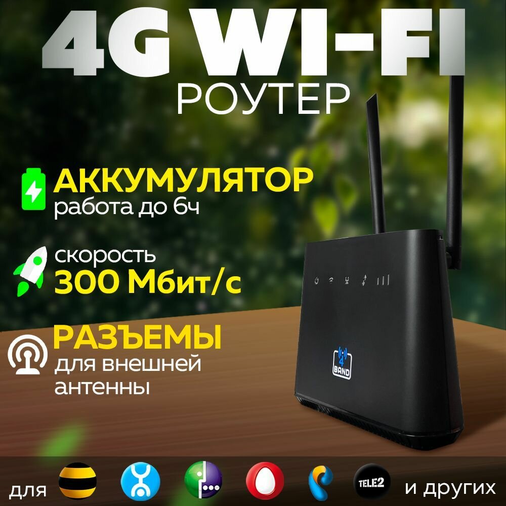 4G WiFi Модем - Роутер 4Band M5 Универсальный Любая Сим
