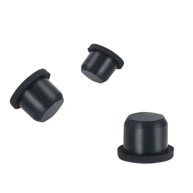 Термостойкие силиконовые заглушки 2.7-14.1 мм, Black, 8mm-10pcs