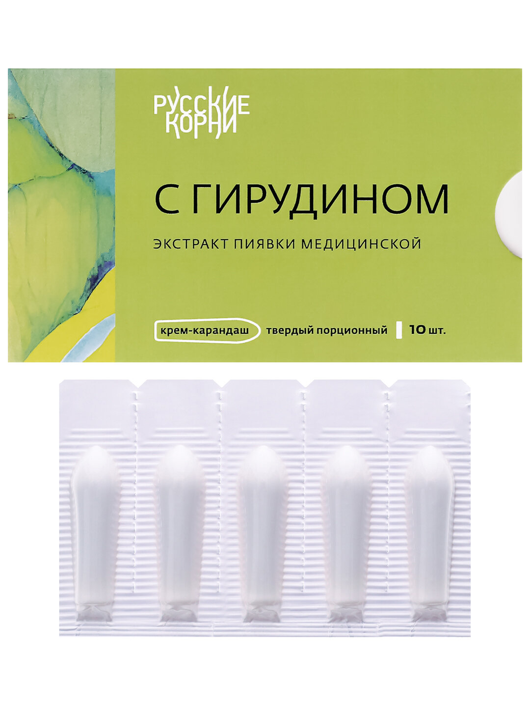 Изображение Свечи от геморроя и тромбофлебита С гирудином (экстракт пиявки), 10 шт