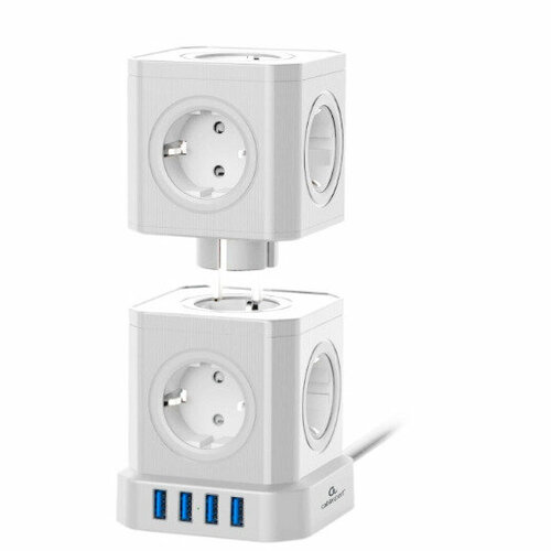 Сетевой фильтр Cablexpert TWR-9-U4-W-2 20m 2495₽