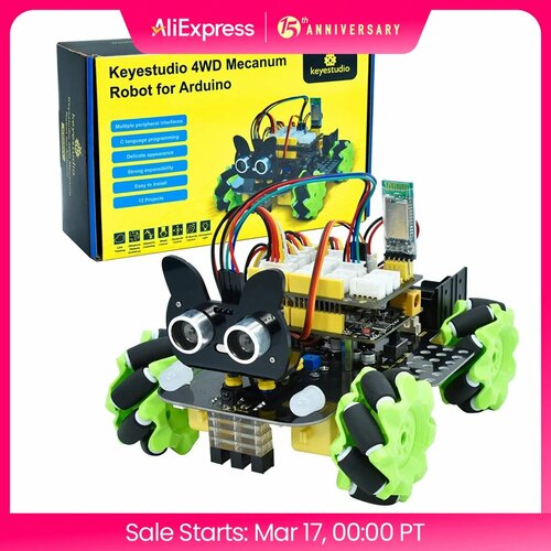 Keyestudio 4WD Mecanum Robot Car Kit