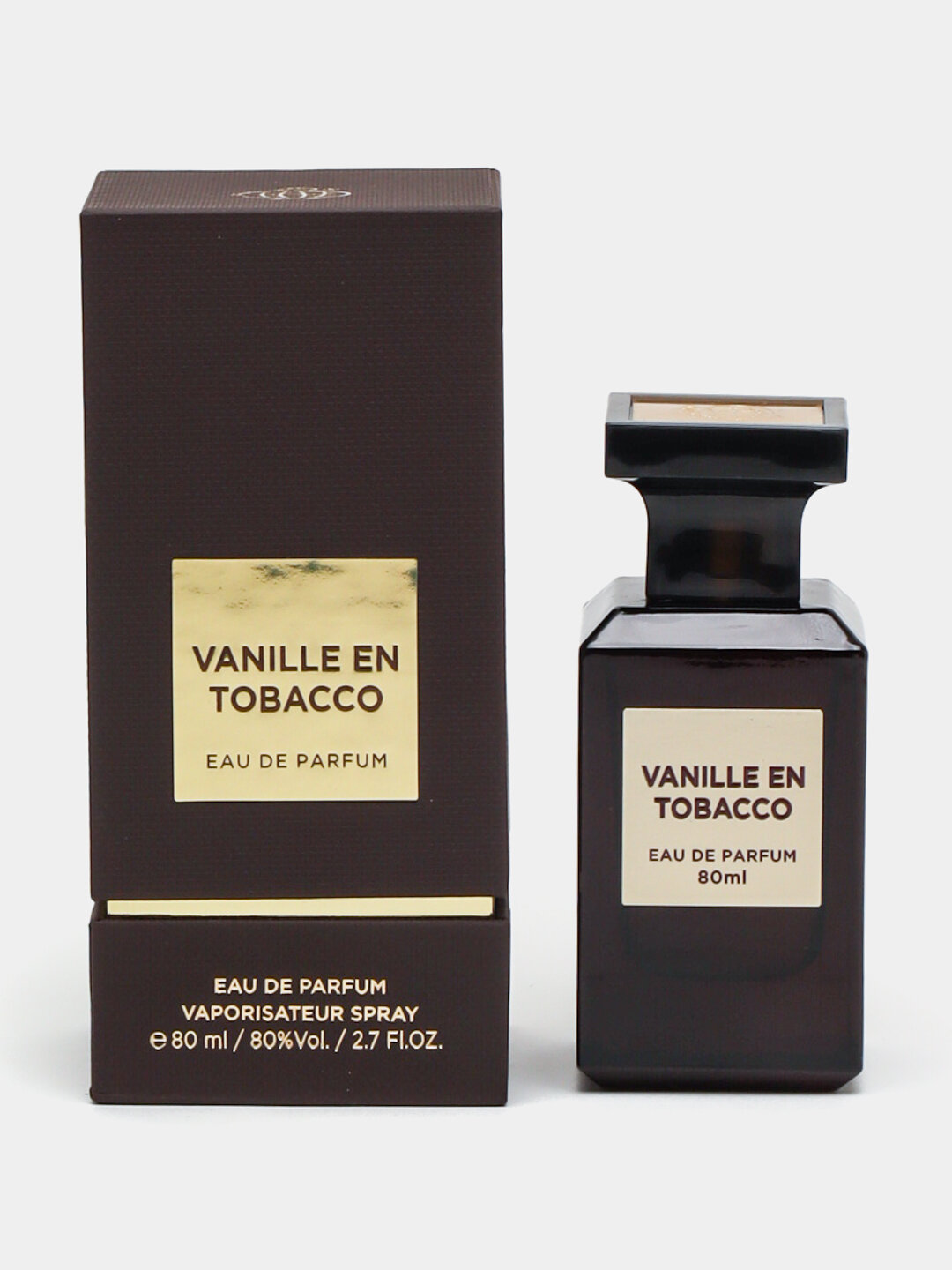 Парфюмерная вода Fragrance World "Vanille en Tobacco", тобак, 80мл