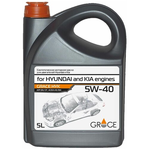 Синтетическое моторное масло Grace Lubricants HYK 5W-40, 1 л