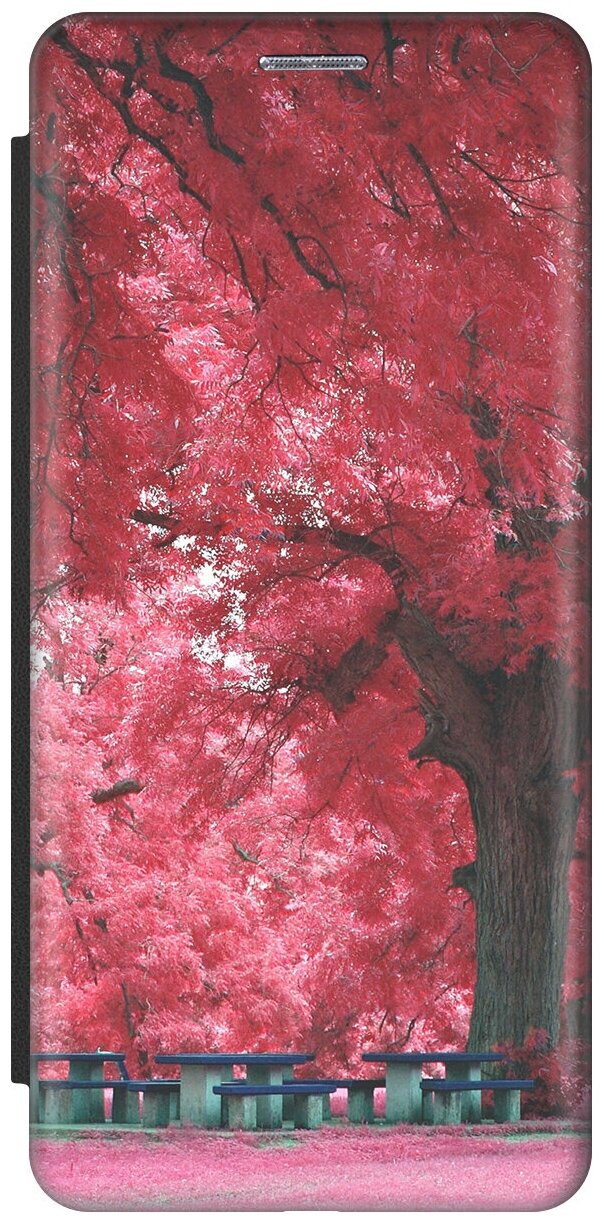 Чехол-книжка Чудесное дерево на Xiaomi Poco F3 / Сяоми Поко Ф3 черный