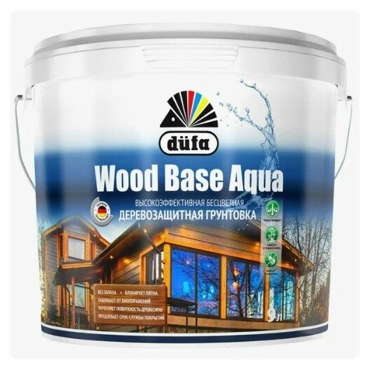 Грунтовка деревозащитная Dufa Wood Base Aqua (2,5л)